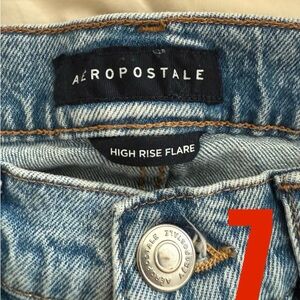 Aeropostale Blue High Rise Flare Jeans